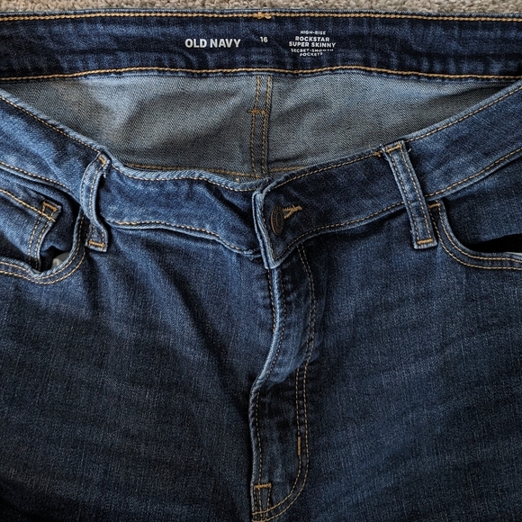 FINAL 🔥 Old Navy High-Rise Rockstar Super Skinny Jeans (Size 16) - Picture 2 of 2
